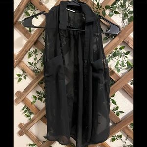 Xs black dress shirt button up